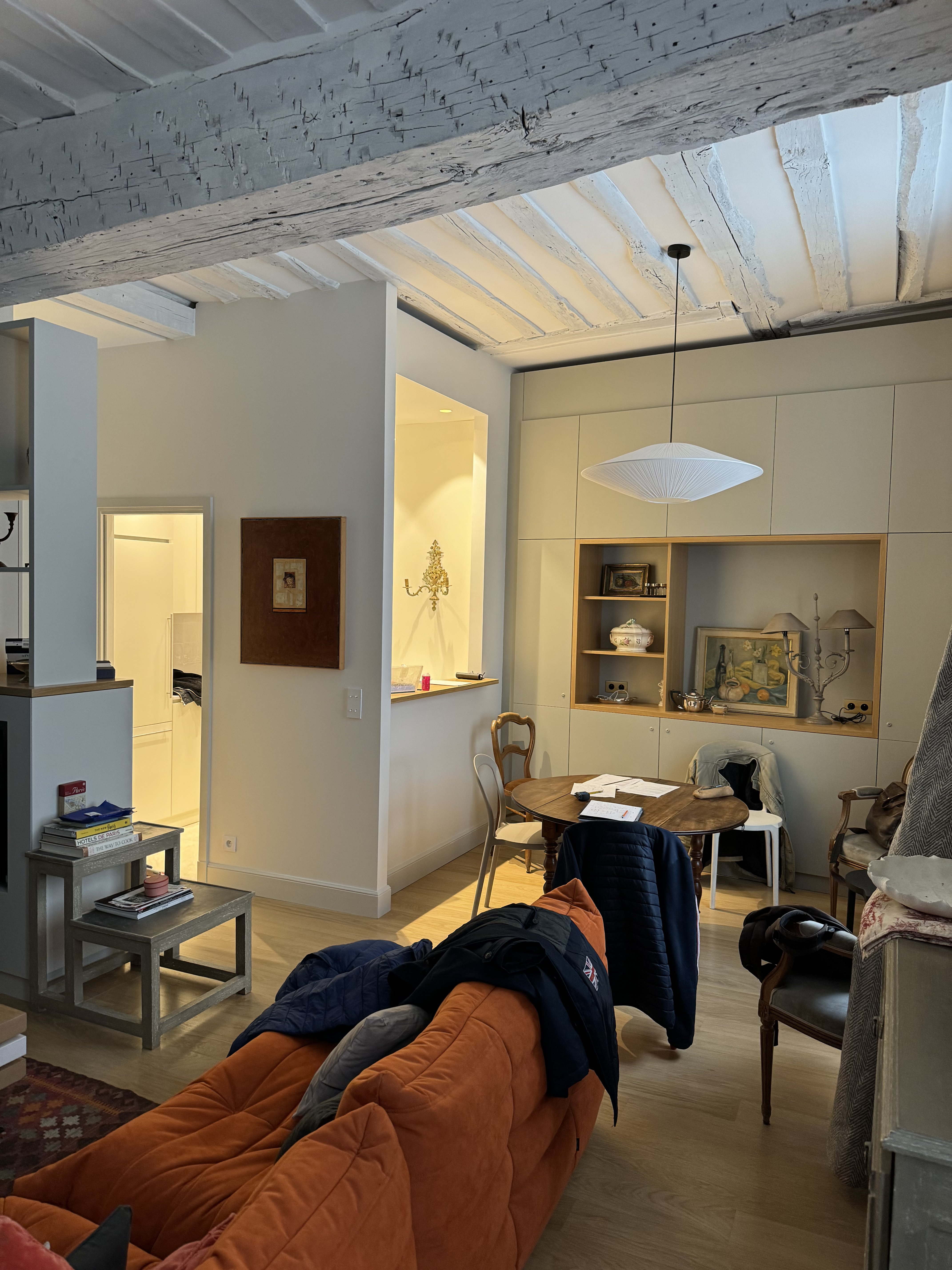 Rénovation de salon - agencement optimisé